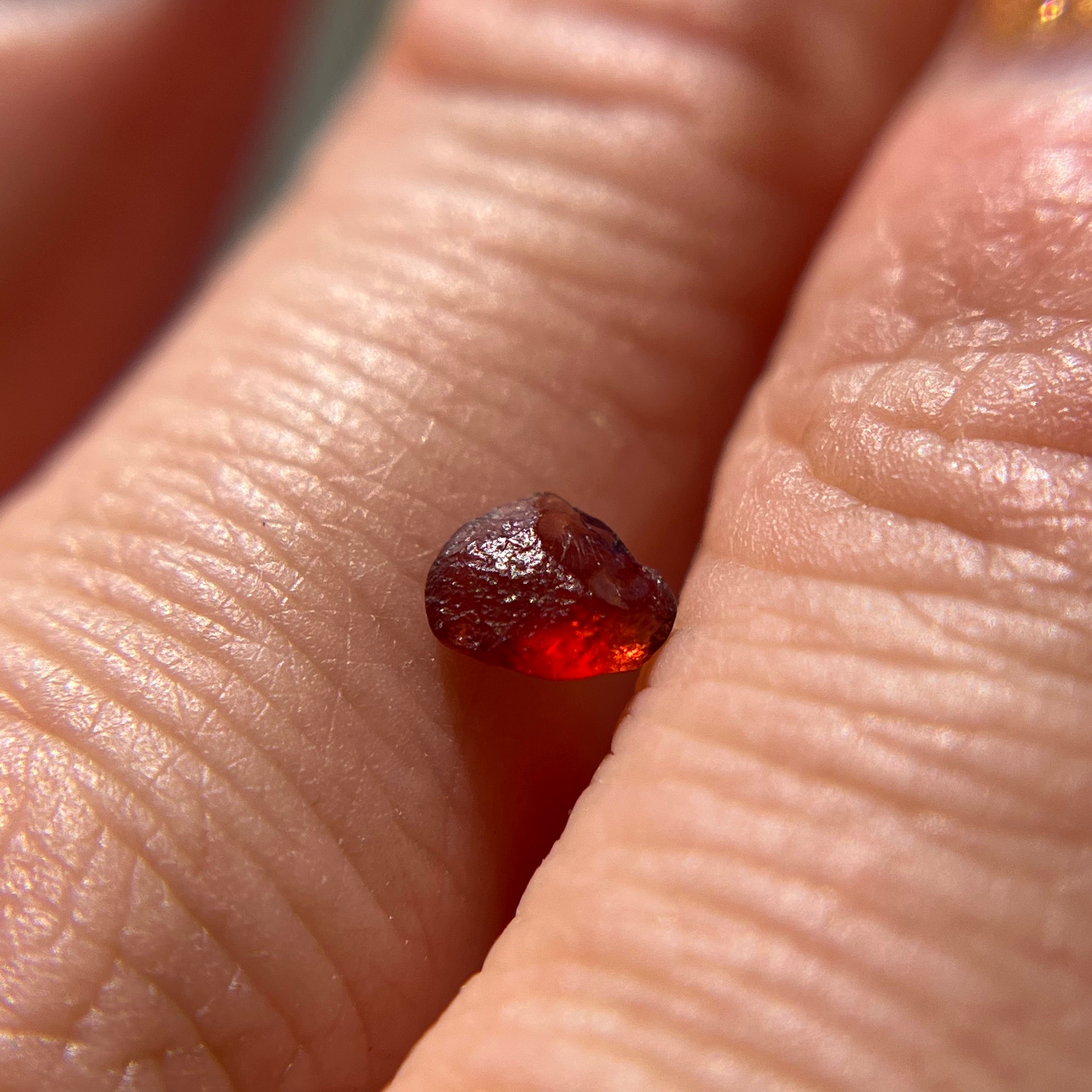 Rough Uncut Rust Red Montana Sapphire