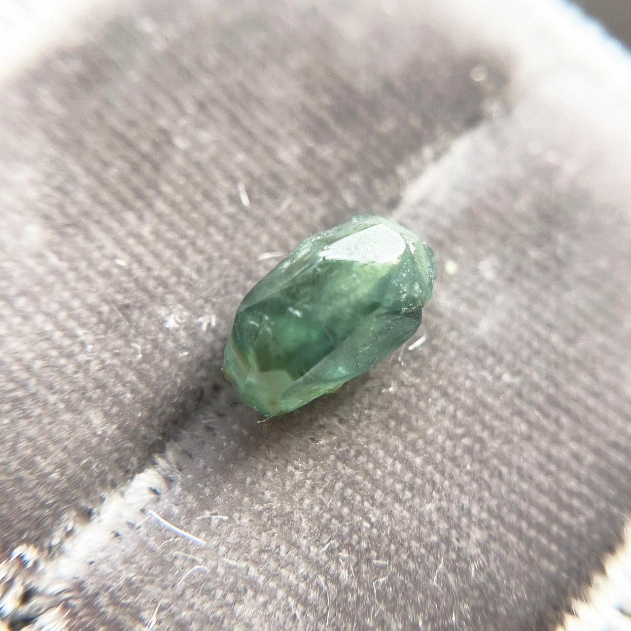 Organically Faceted Oval Rough Australian Blue Green Sapphire