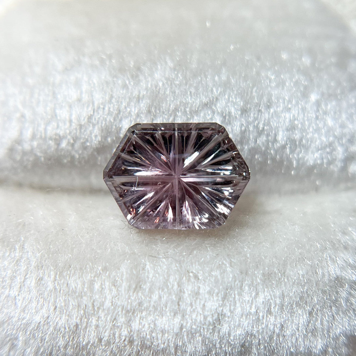 Parti Color Purple Montana Sapphire Hexagon Starbrite™ Cut by John Dyer