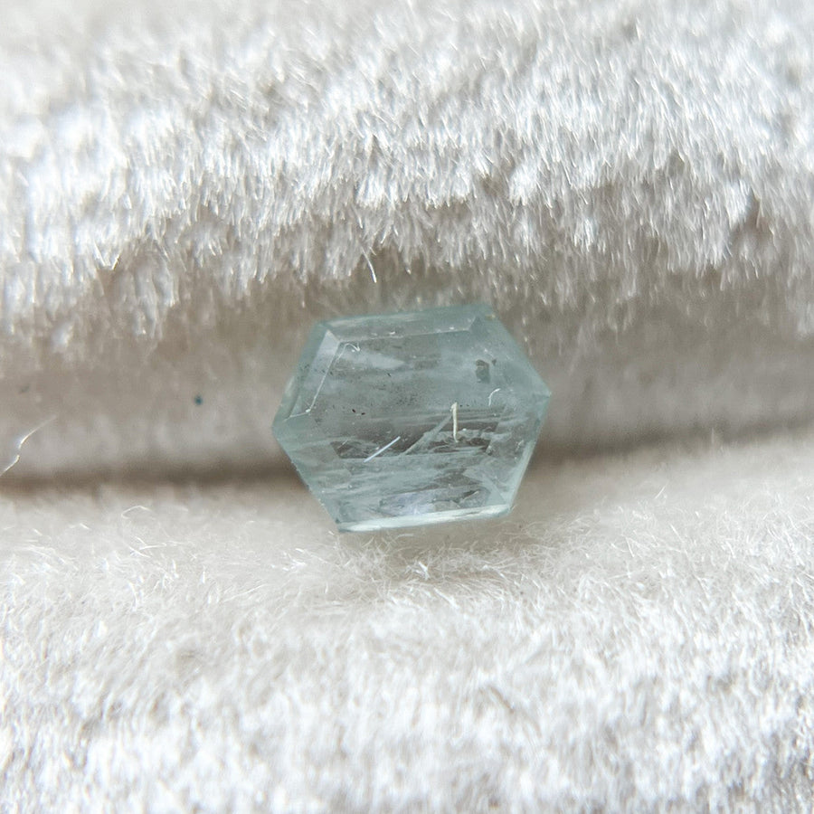 Minty Blue Hexagonal Cut Montana Sapphire