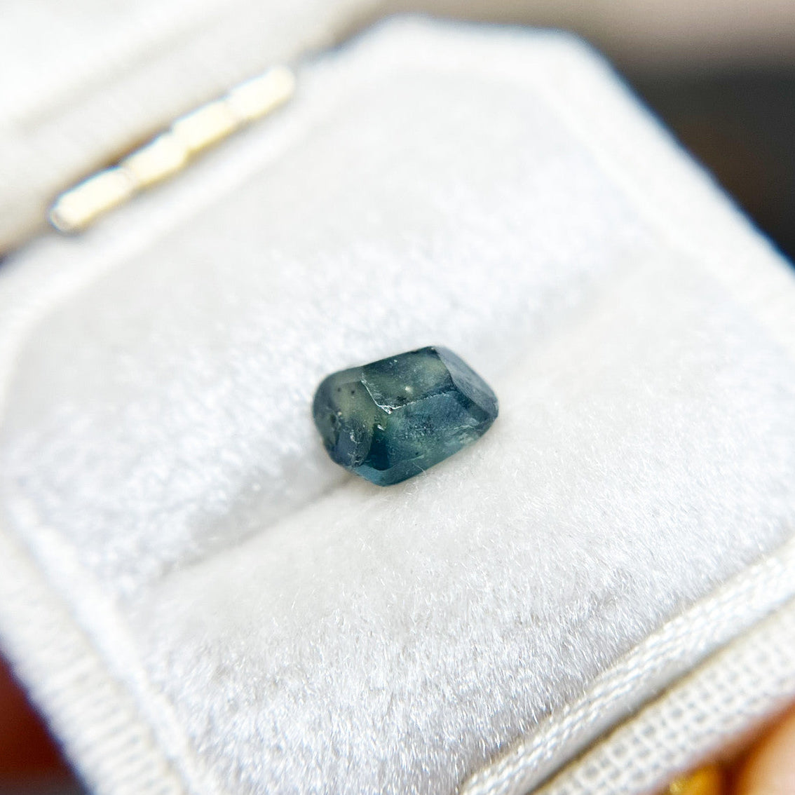 Organically Faceted Blue Montana Sapphire