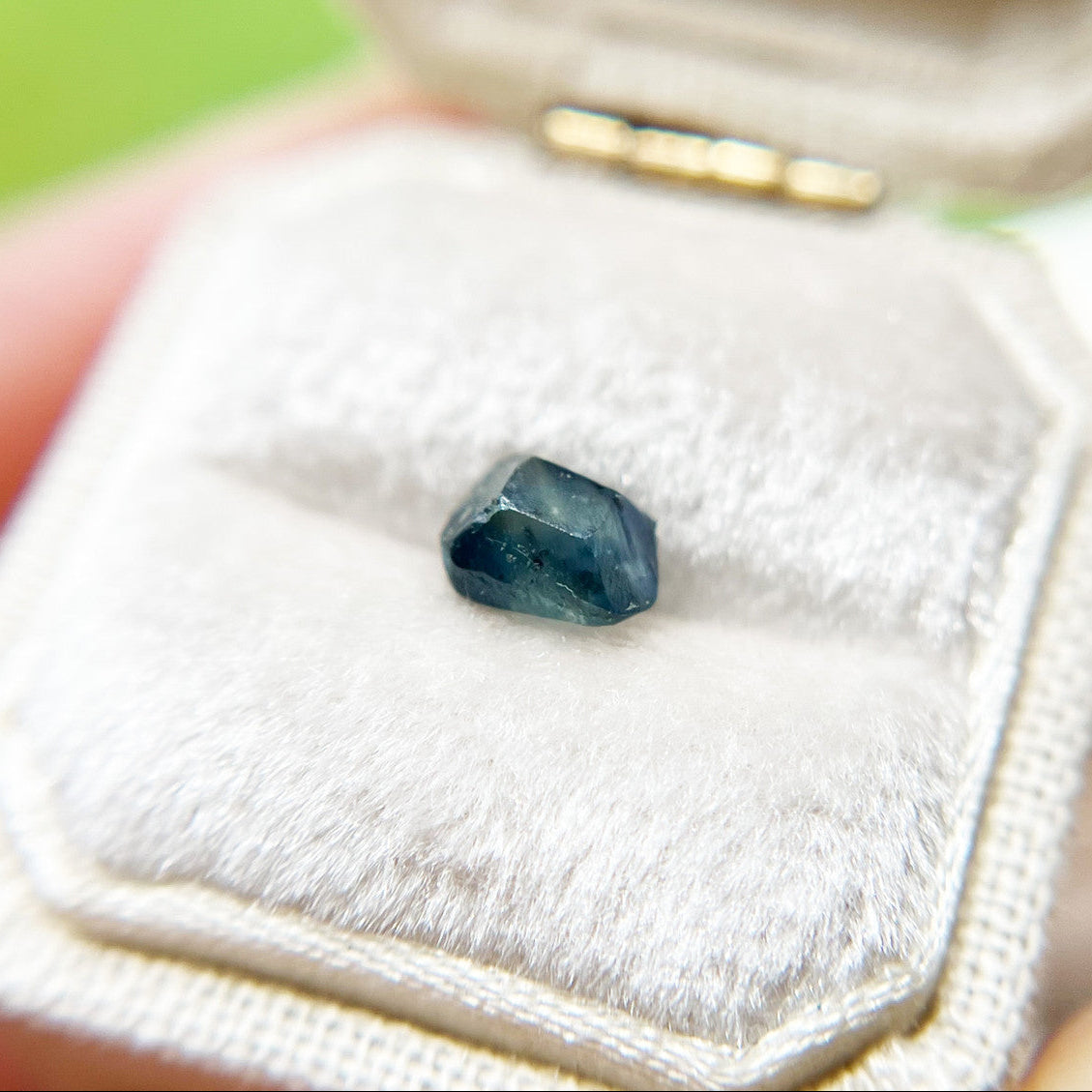 Organically Faceted Blue Montana Sapphire