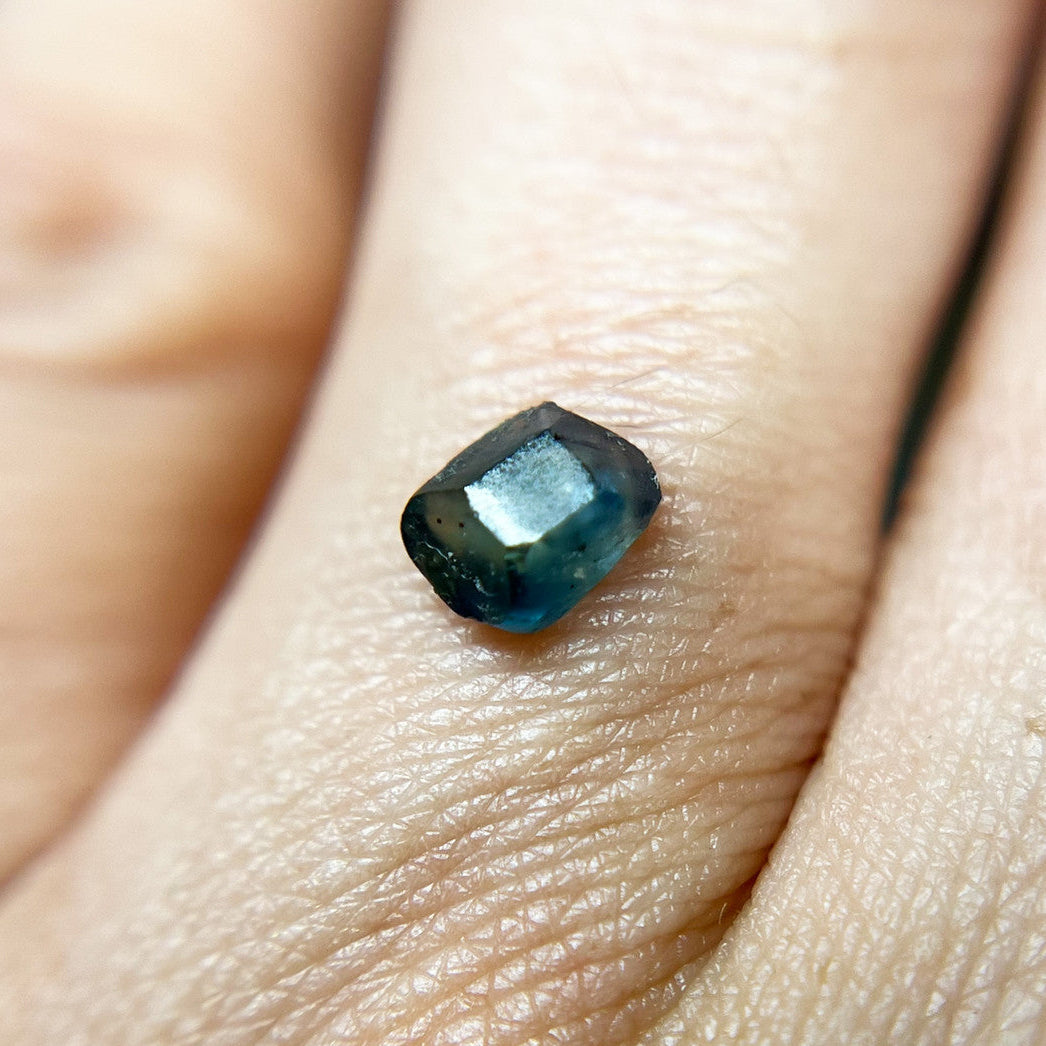 Organically Faceted Blue Montana Sapphire