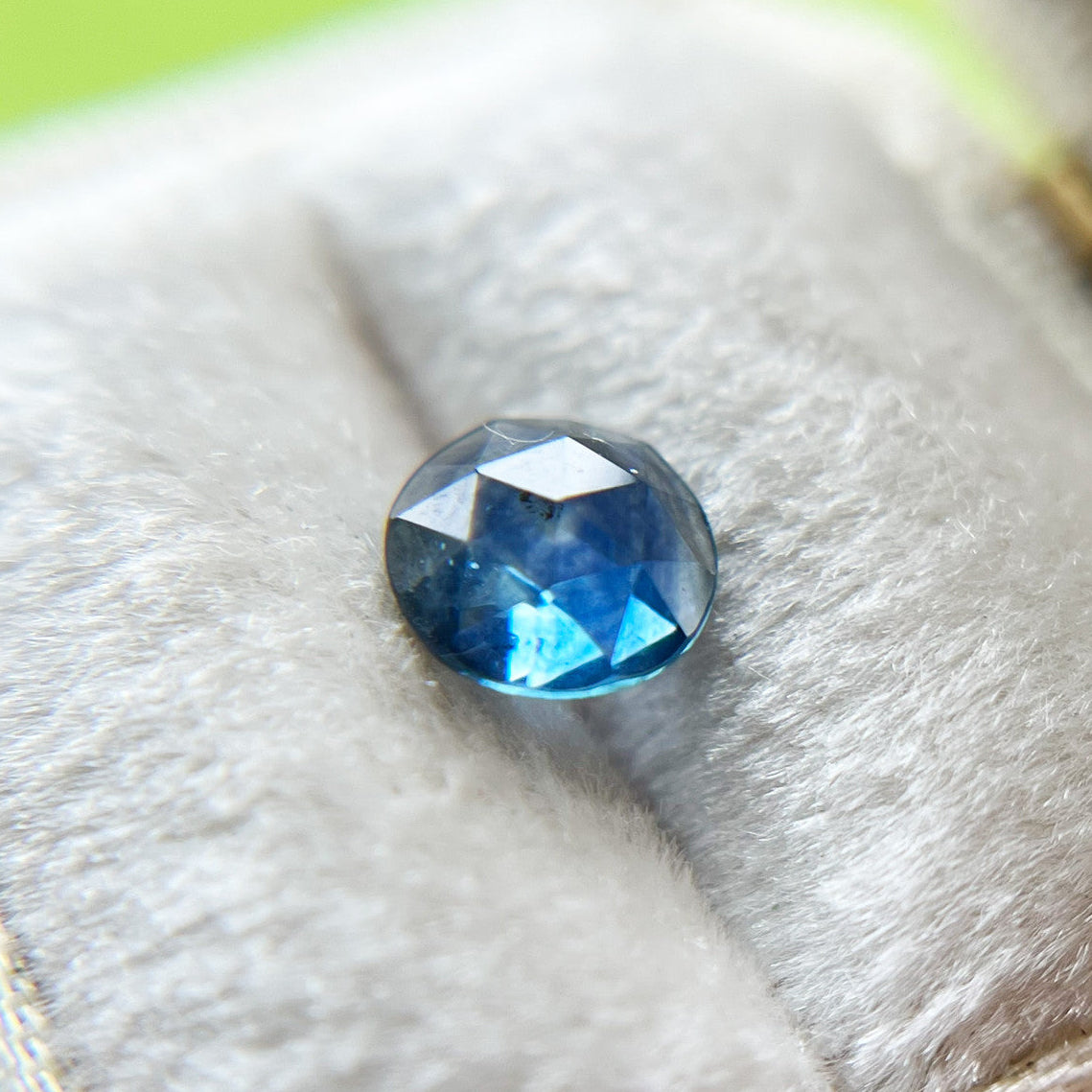 Vibrant Blue Rose Cut Montana Sapphire