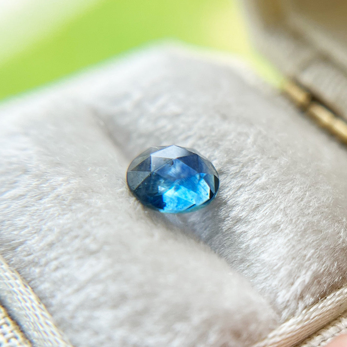 Vibrant Blue Rose Cut Montana Sapphire