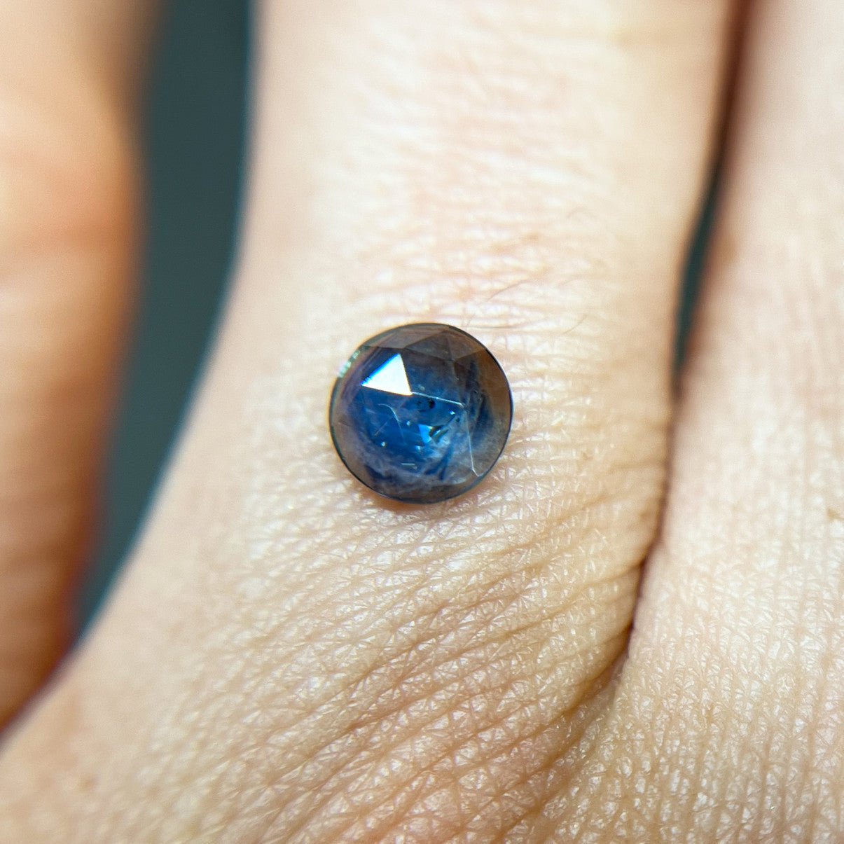 Vibrant Blue Rose Cut Montana Sapphire
