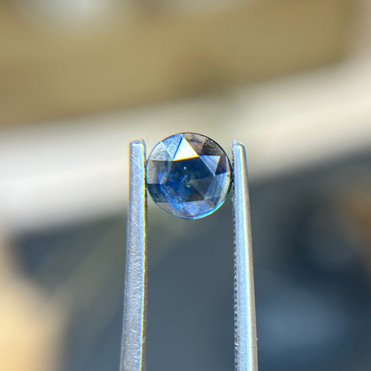 Vibrant Blue Rose Cut Montana Sapphire