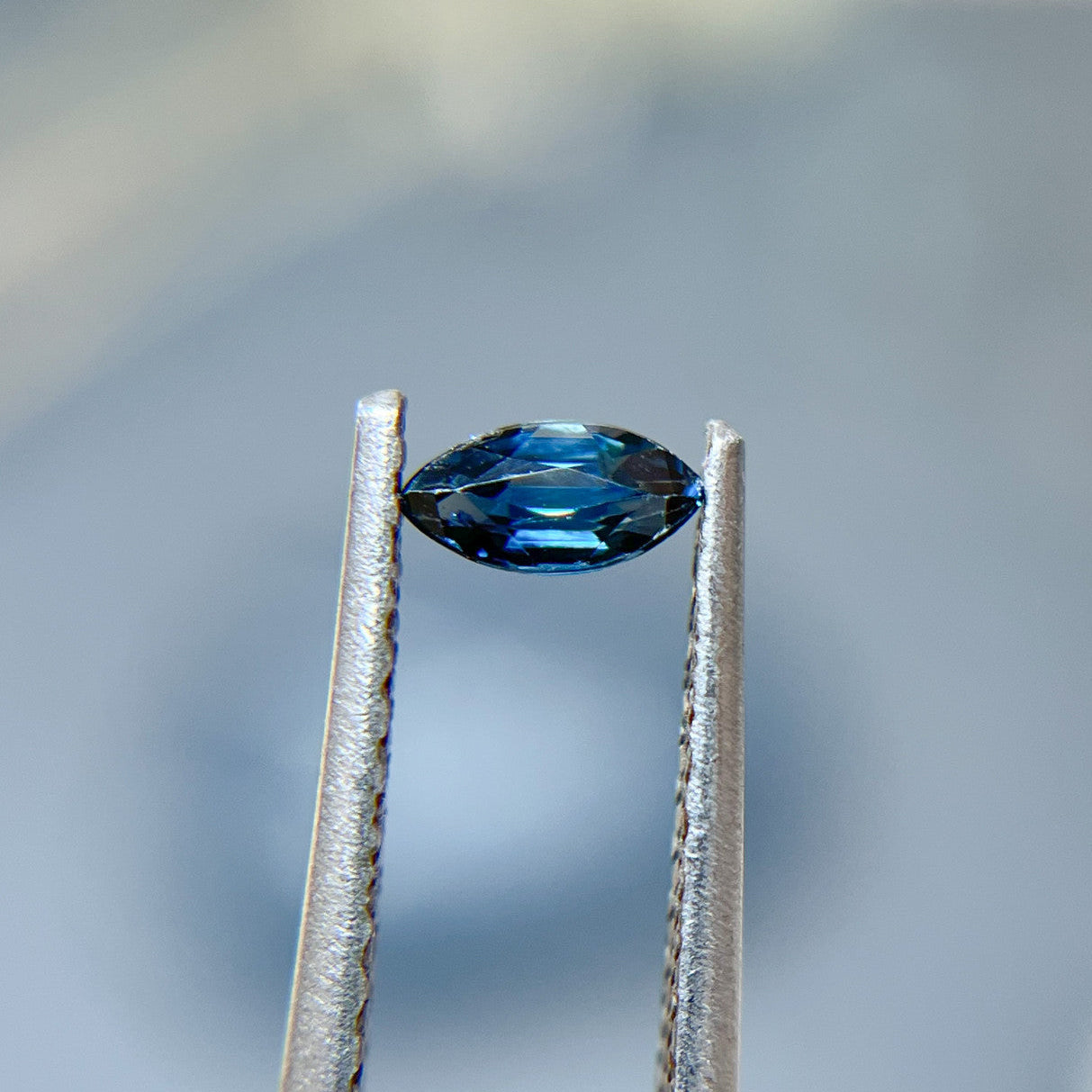 Marquise Cut Teal Sapphire