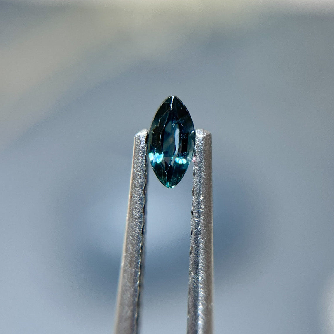 Marquise Cut Teal Sapphire