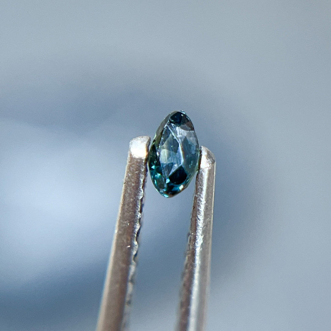 Marquise Cut Teal Sapphire