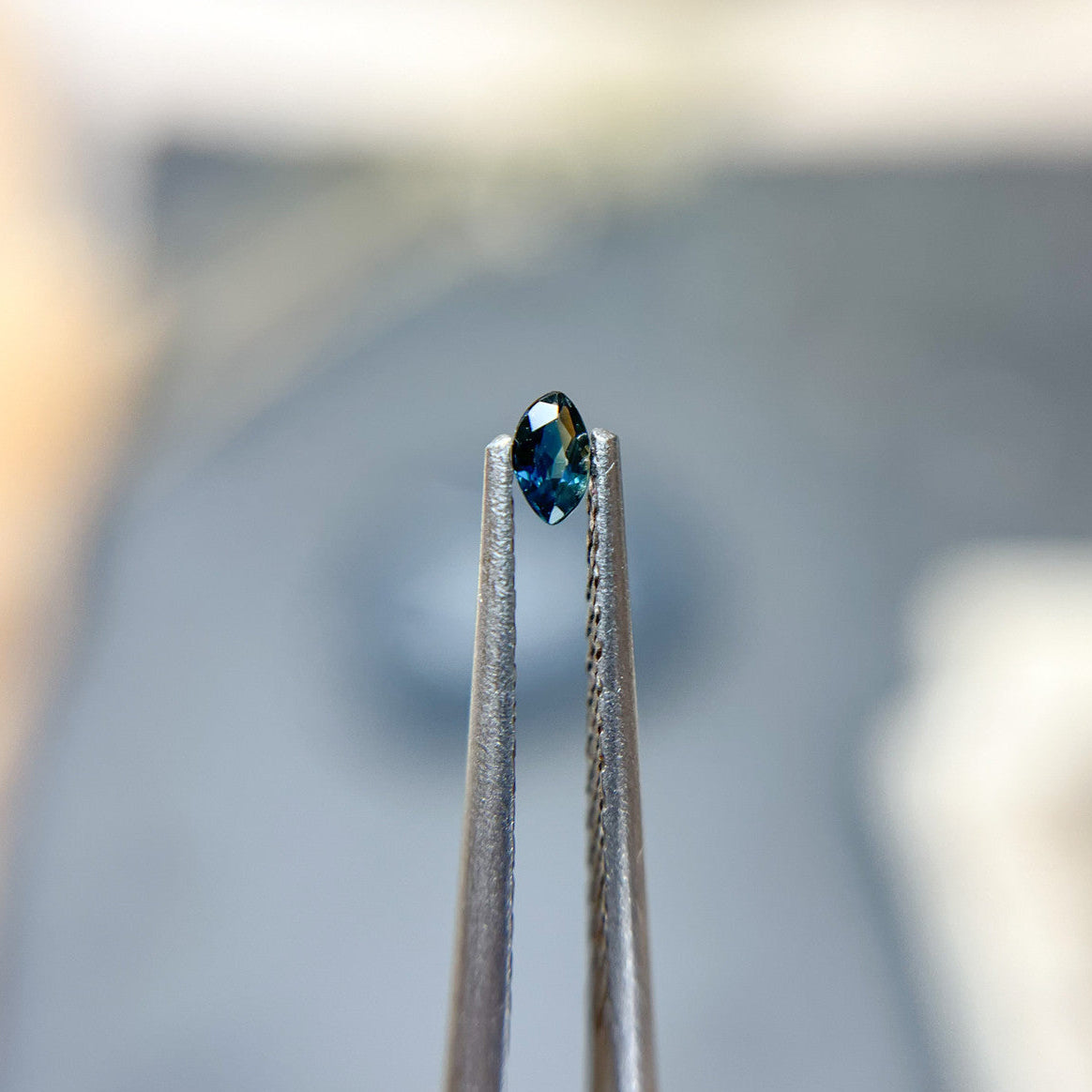 Marquise Cut Teal Sapphire