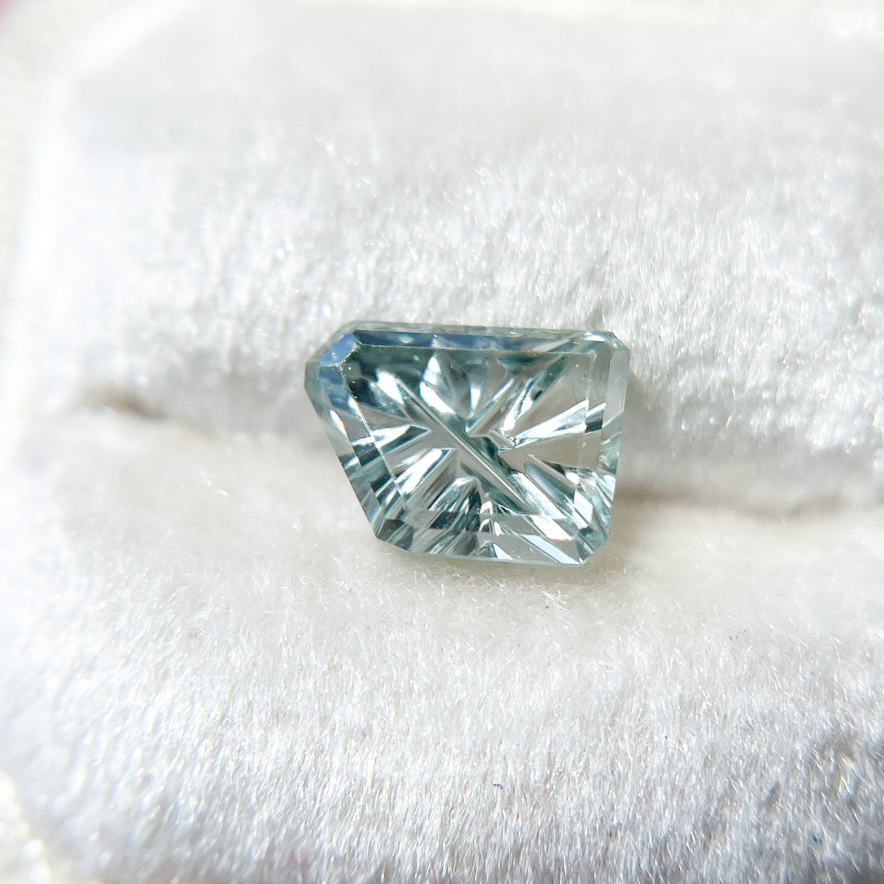 Pale Blue Montana Sapphire Freeform Dreamscape™ Cut by John Dyer