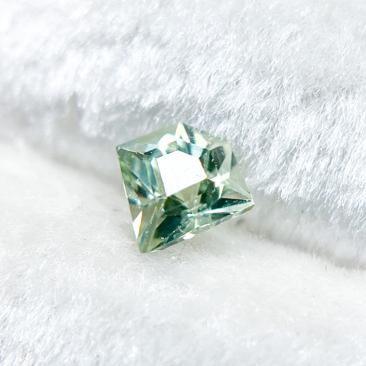 Kite Shaped Australian Green Sapphire