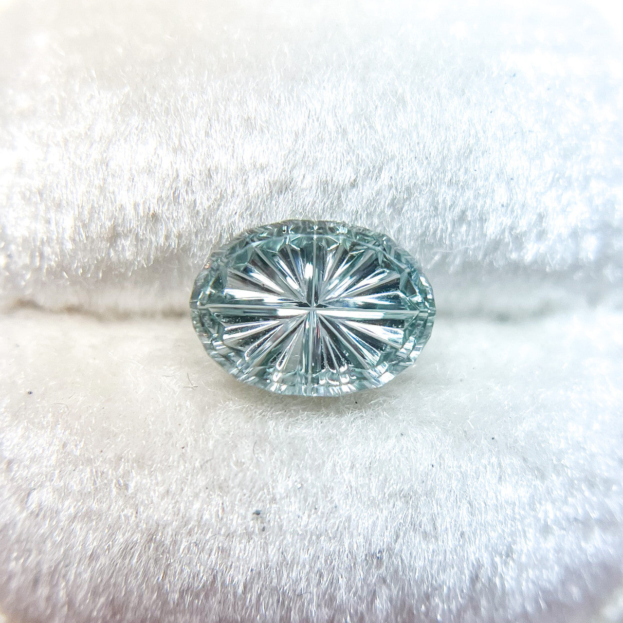 Oval Blue Green Montana Sapphire StarBrite™ Cut by John Dyer