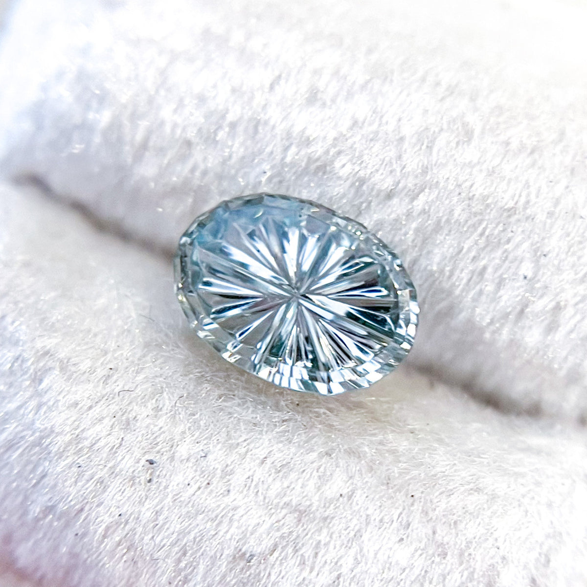 1.30ct Oval Blue Green Sapphire StarBrite™ Cut by John Dyer