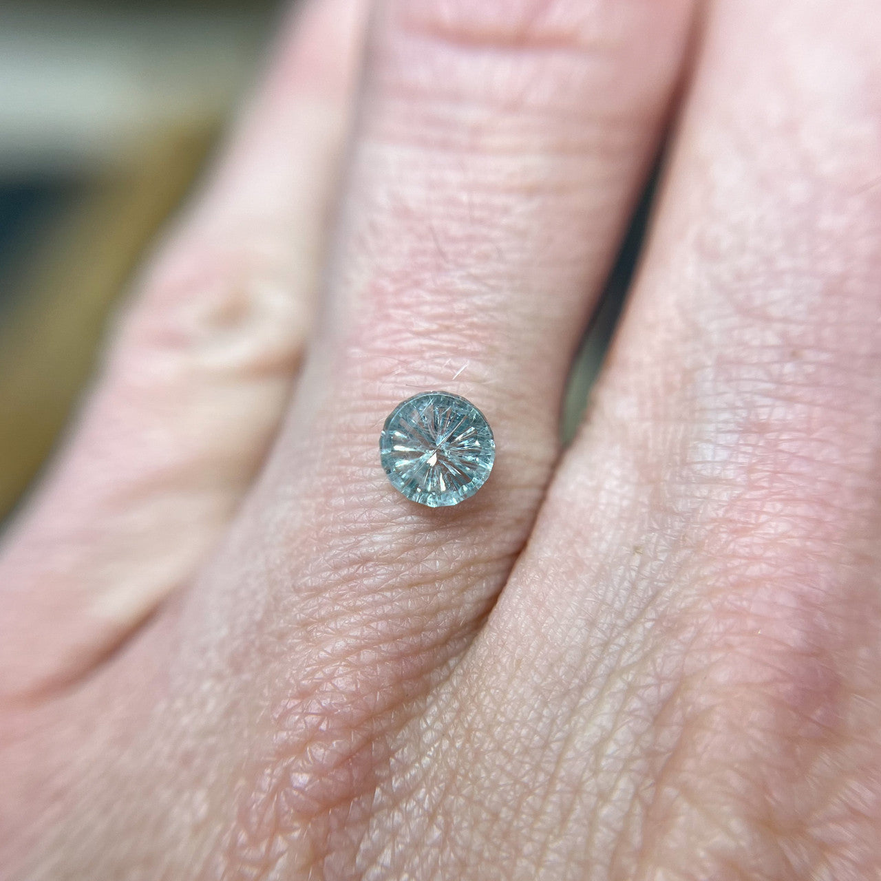 Pale Blue Sapphire StarBrite™ Cut by John Dyer