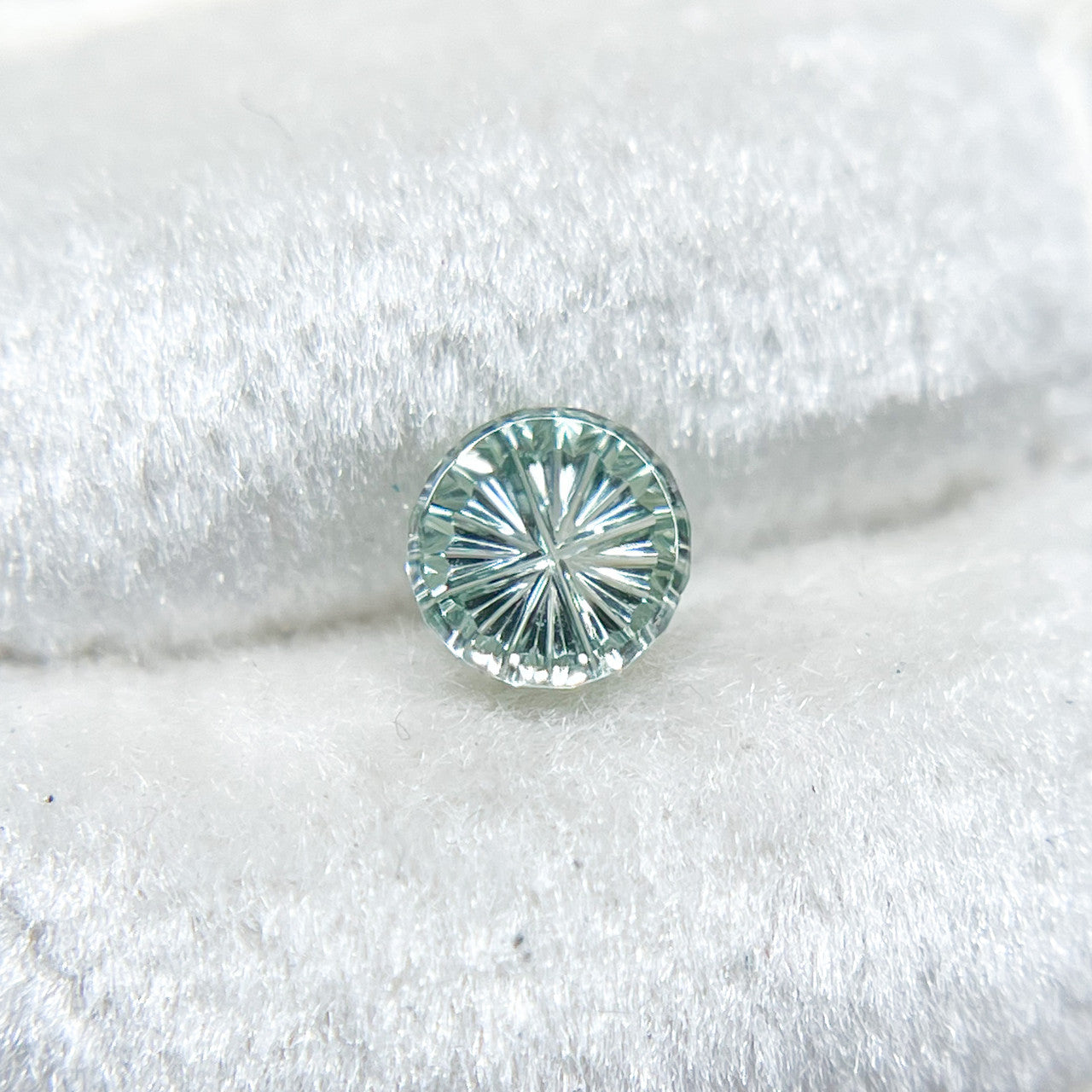 Pale Green Montana Sapphire StarBrite™ Cut by John Dyer