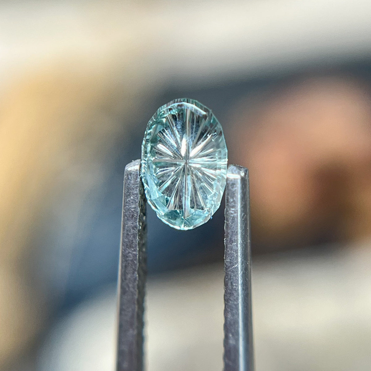 Blue Oval Montana Sapphire Starbrite™ Cut by John Dyer