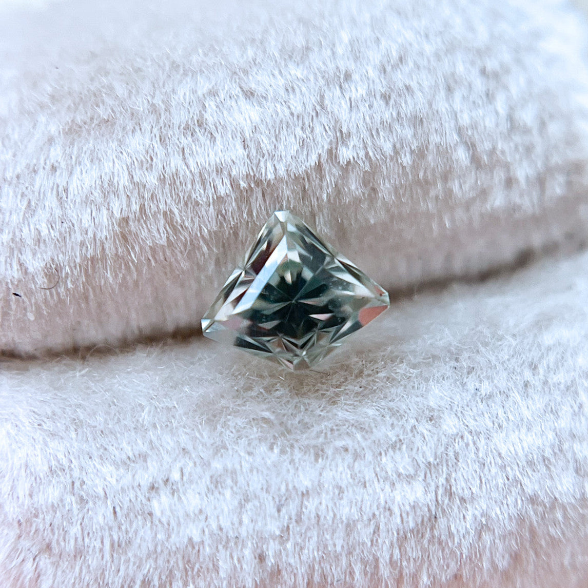 Light Green Radiant Cut Montana Sapphire by John Dyer