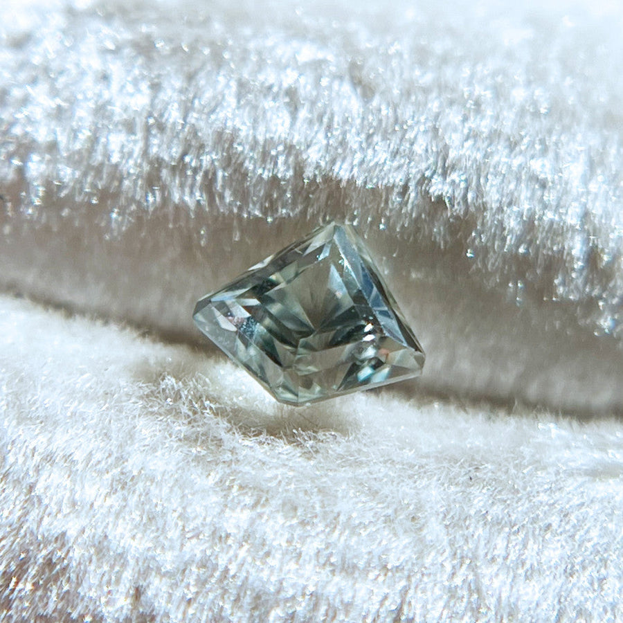 Light Green Radiant Cut Montana Sapphire by John Dyer