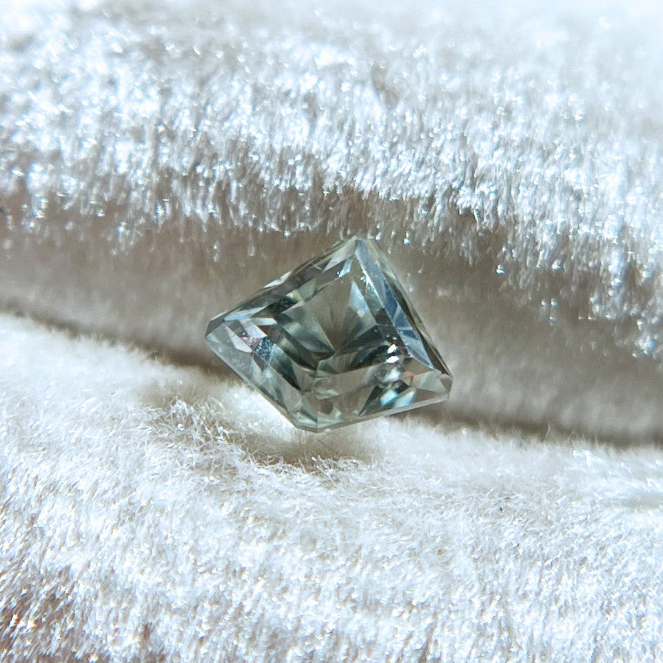 Light Green Radiant Cut Montana Sapphire by John Dyer