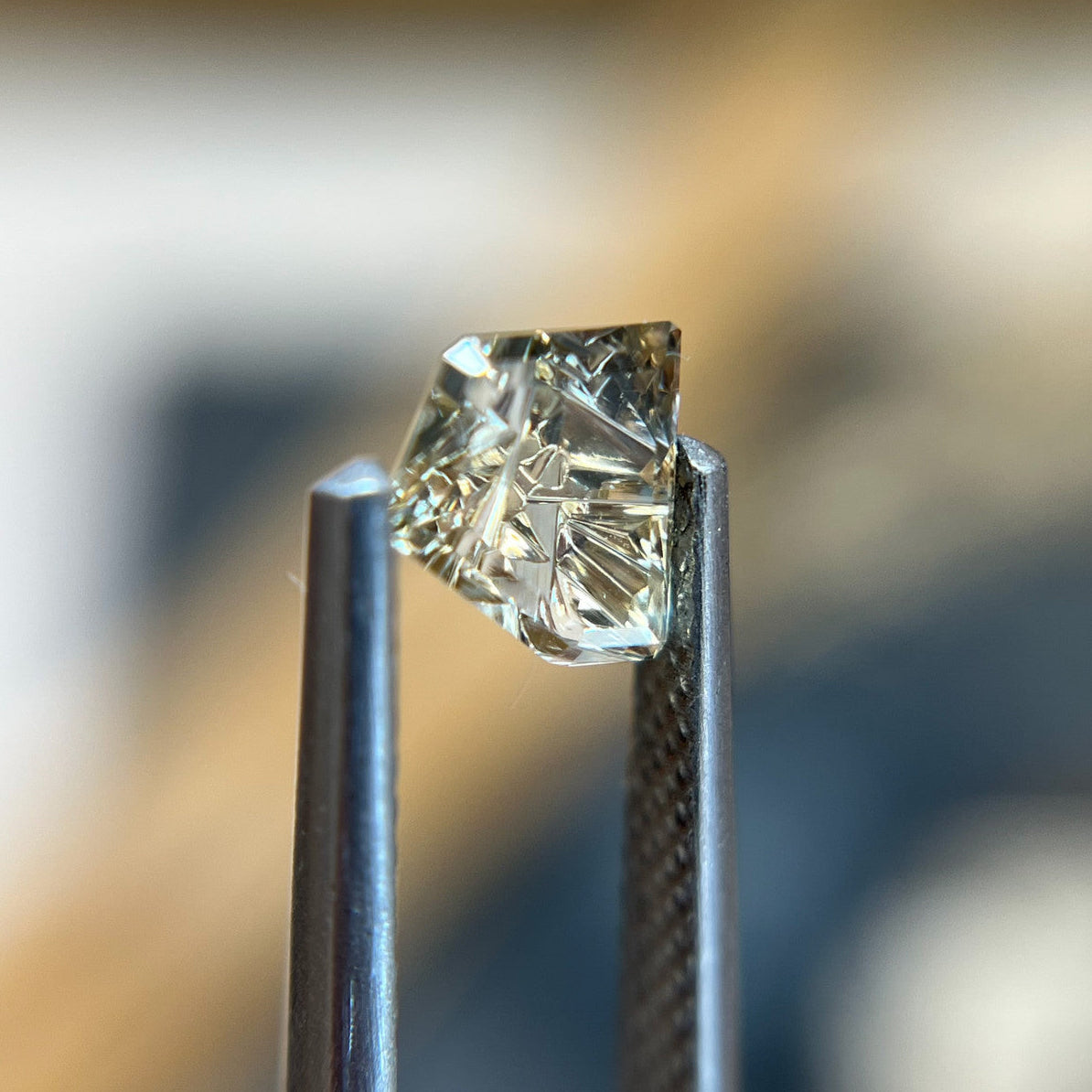 Golden Yellow Montana Sapphire Freeform Dreamscape™ Cut by John Dyer