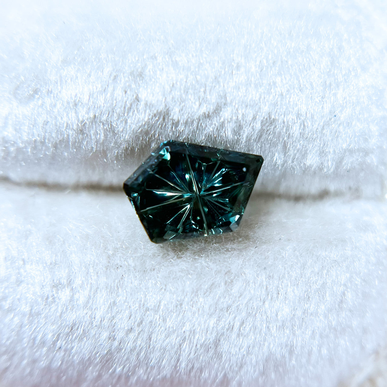Green Blue Parti Color Australian Freeform Sapphire StarBrite™ Cut by John Dyer