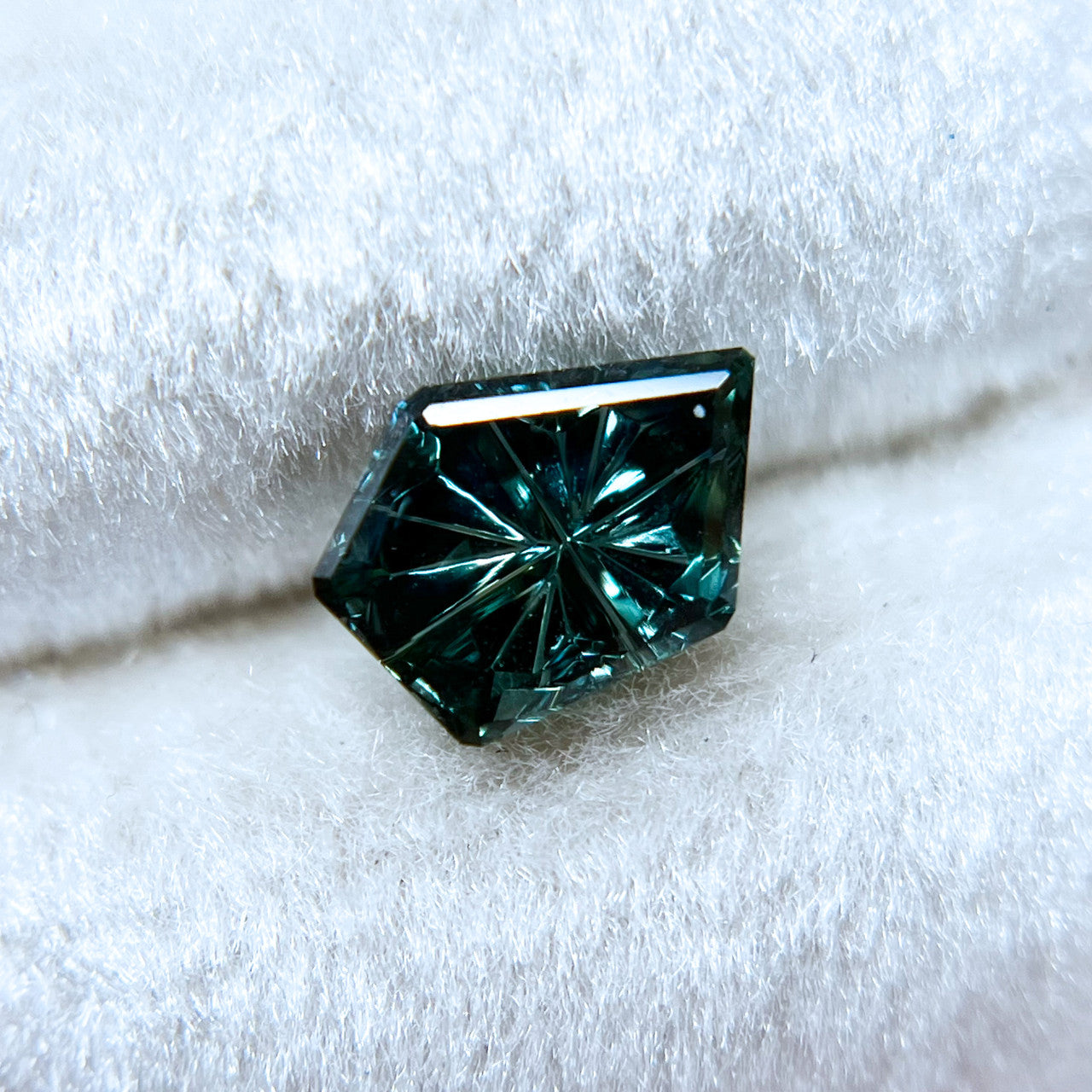 Green Blue Parti Color Australian Freeform Sapphire StarBrite™ Cut by John Dyer