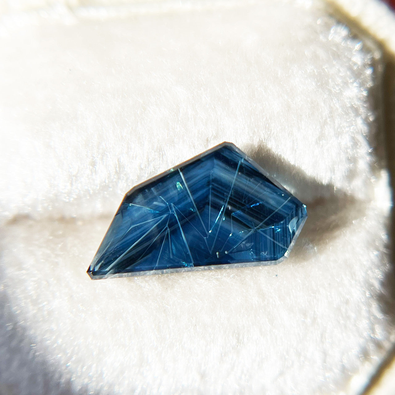 Blue Australian Sapphire Freeform Dreamscape™ Cut by John Dyer