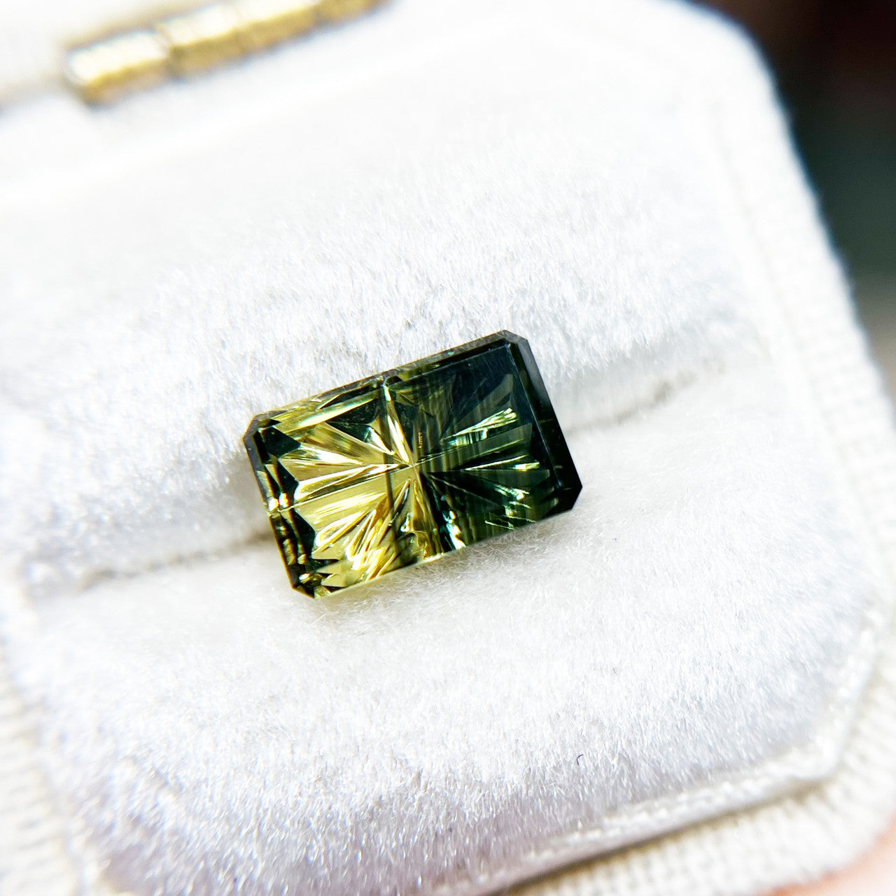 Parti Color Green Teal Australian Sapphire StarBrite™ Cut by John Dyer