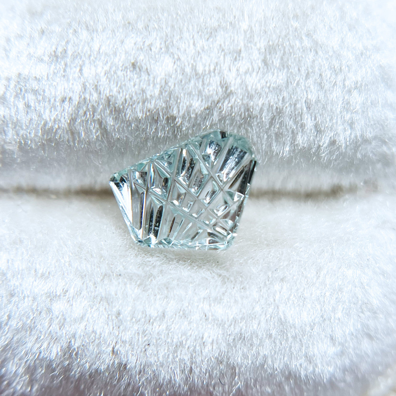 Gossamer Butterfly Wing Pale Blue Montana Sapphire Dreamscape™ Cut by John Dyer