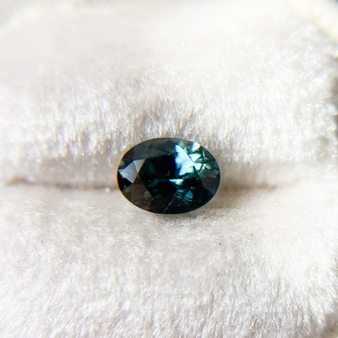 Oval Deep Teal Blue Australian Sapphire by Tatum Gems