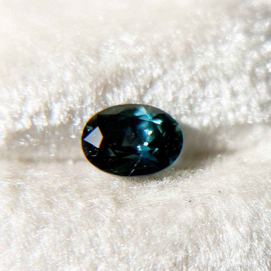 Oval Deep Teal Blue Australian Sapphire by Tatum Gems