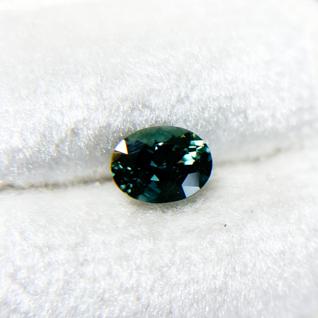 Oval Deep Teal Blue Australian Sapphire by Tatum Gems
