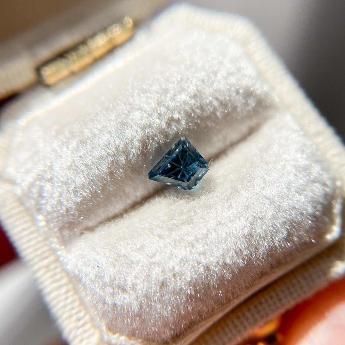 Bright Blue Sapphire Freeform Starbrite™ Cut by John Dyer