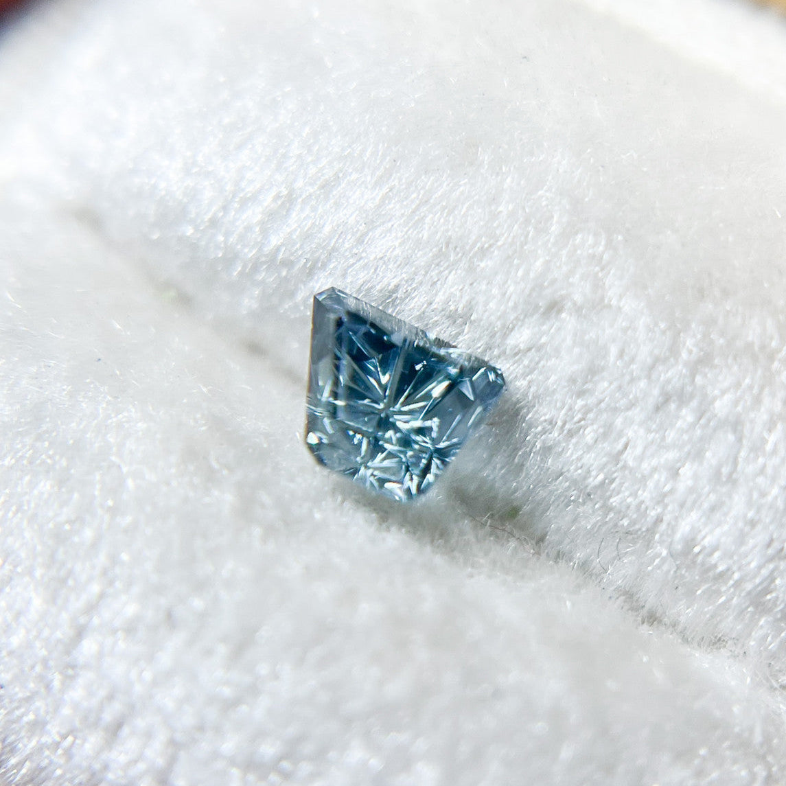 Bright Blue Sapphire Freeform Starbrite™ Cut by John Dyer
