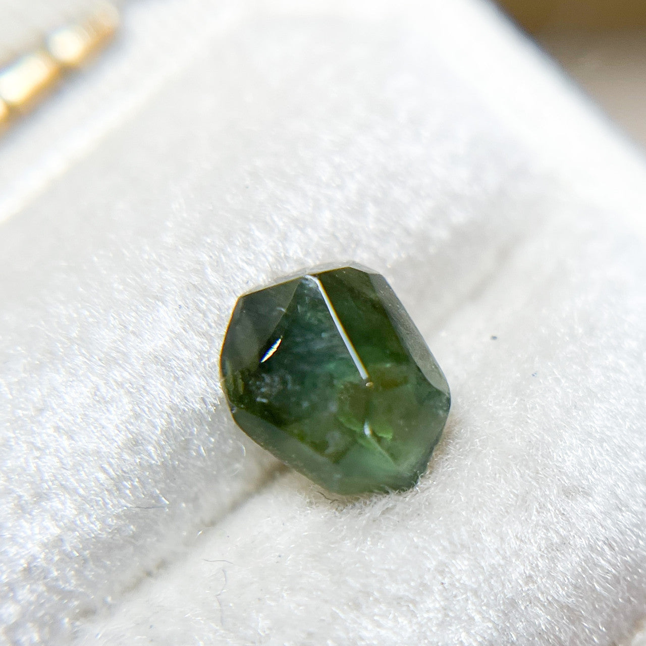 Organically Faceted Blue Green Australian Sapphire