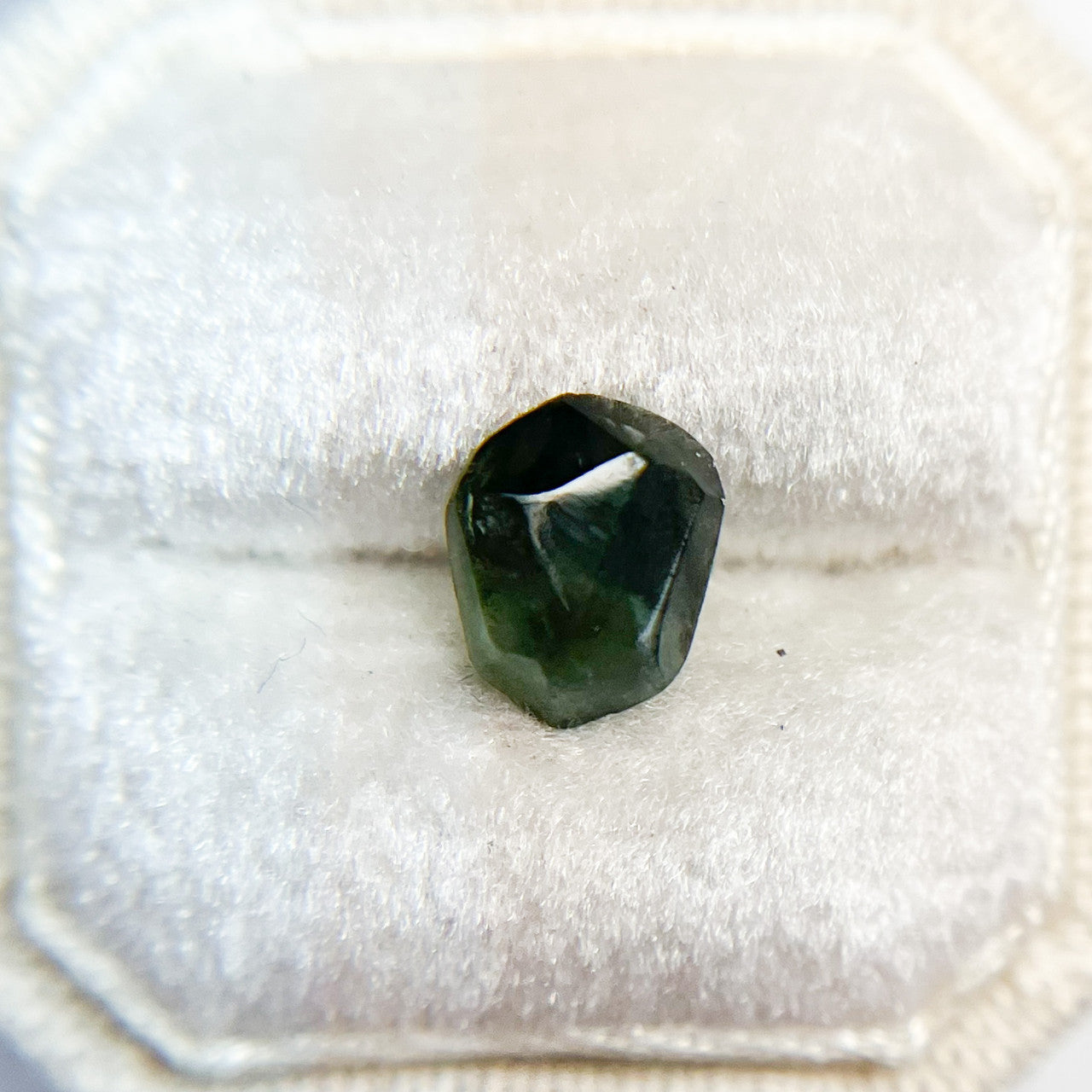 Organically Faceted Blue Green Australian Sapphire