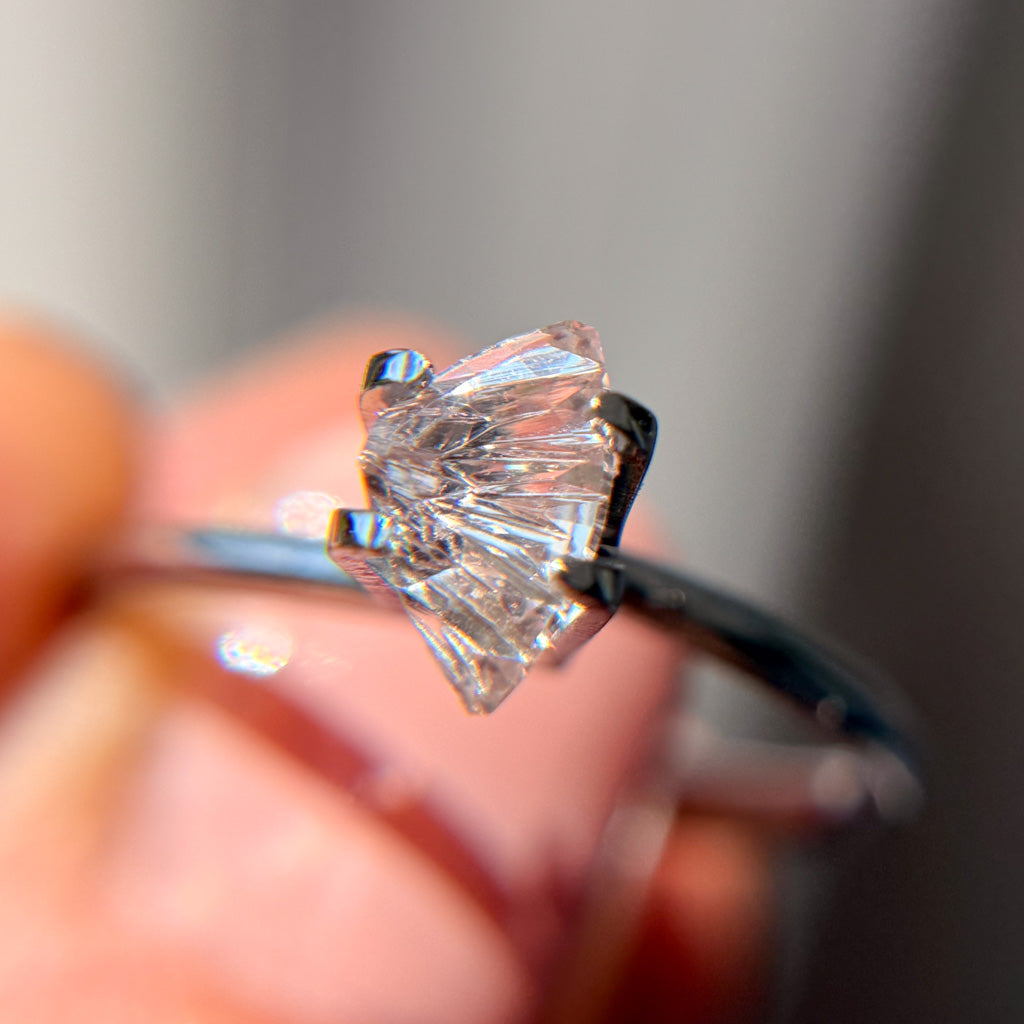 Soft Pink Sail Shape Sapphire Dreamscape™ Cut by John Dyer