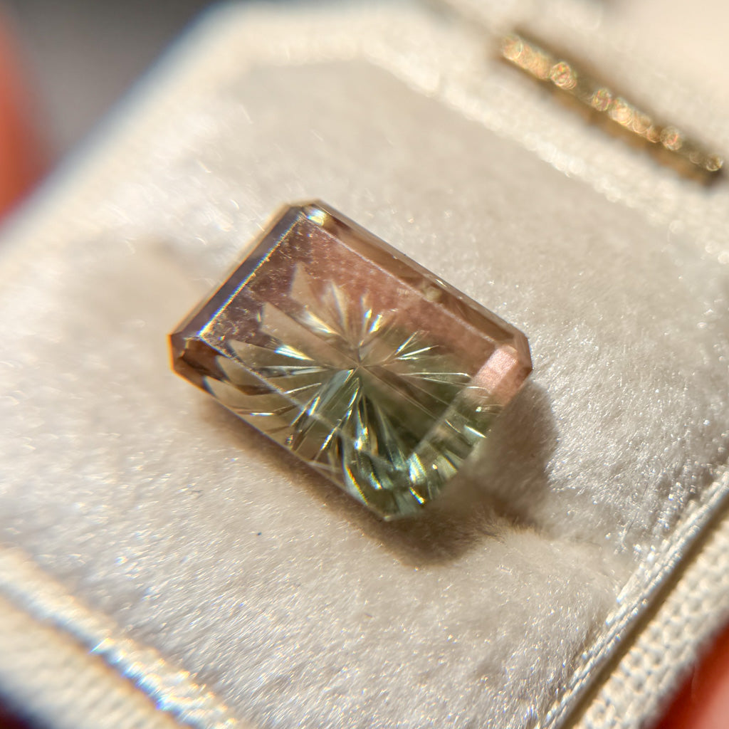 Vintage Orange Sunstone Starbrite™ Cut by John Dyer
