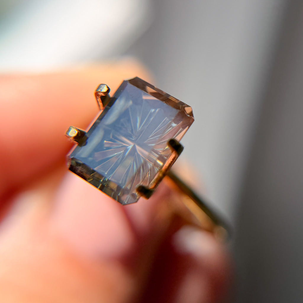 Vintage Orange Sunstone Starbrite™ Cut by John Dyer