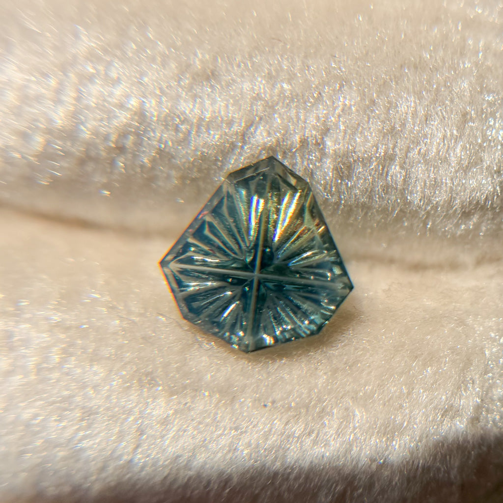 Bicolor Mystic Teal Yellow Australian Sapphire by Kosnar Gems