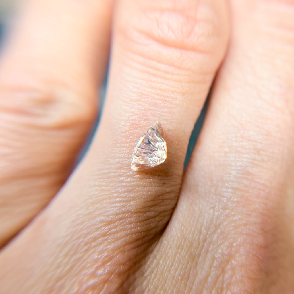 Soft Pink Sail Shape Sapphire Dreamscape™ Cut by John Dyer