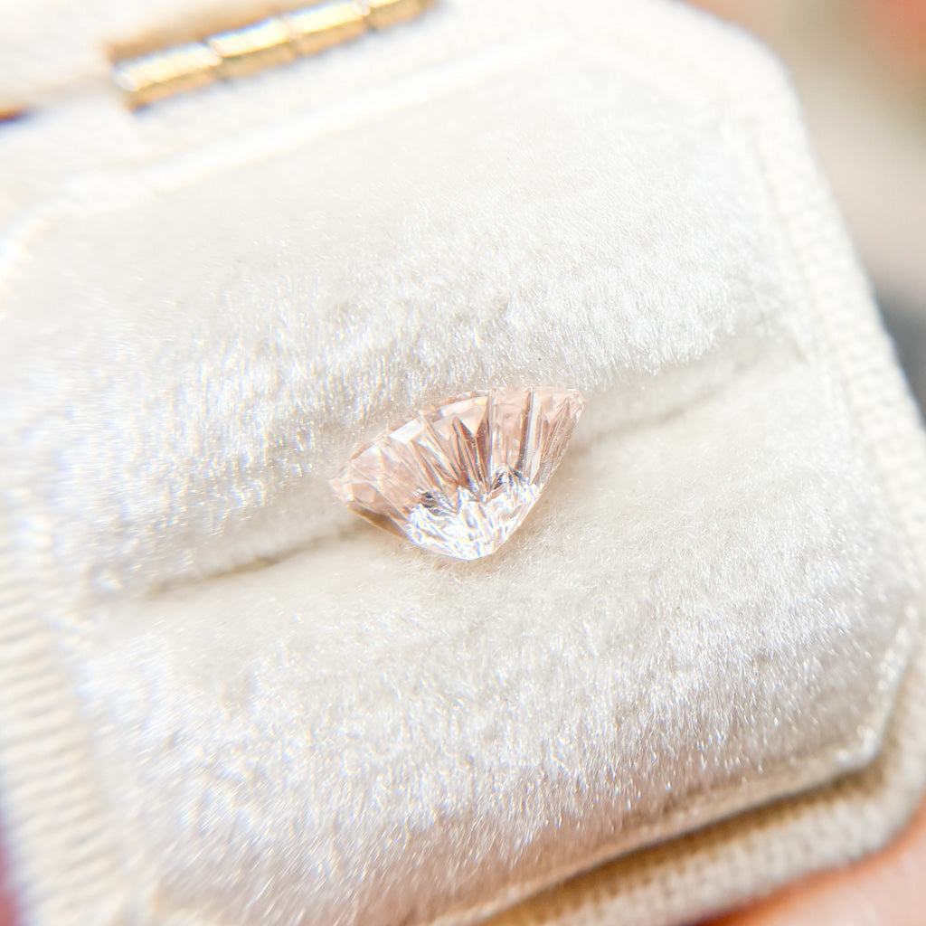 Soft Pink Sail Shape Sapphire Dreamscape™ Cut by John Dyer