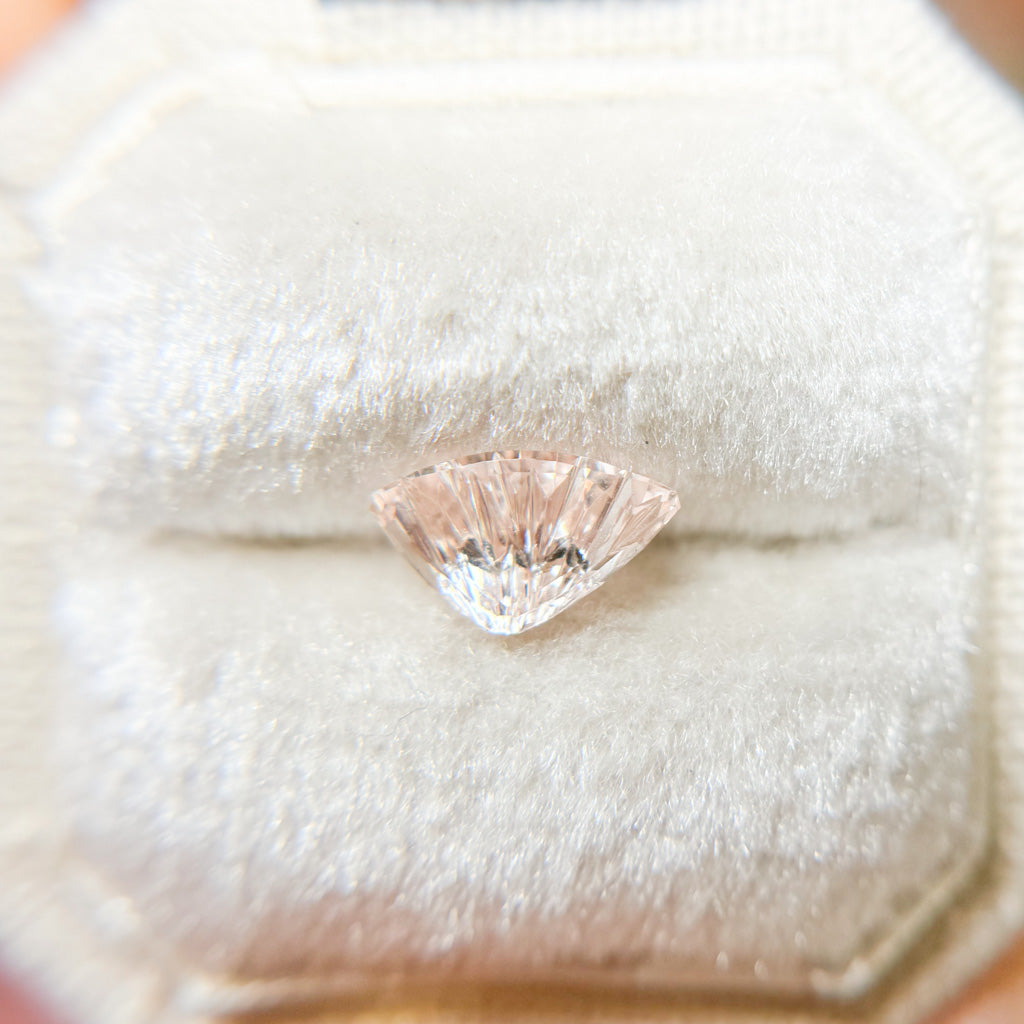Soft Pink Sail Shape Sapphire Dreamscape™ Cut by John Dyer