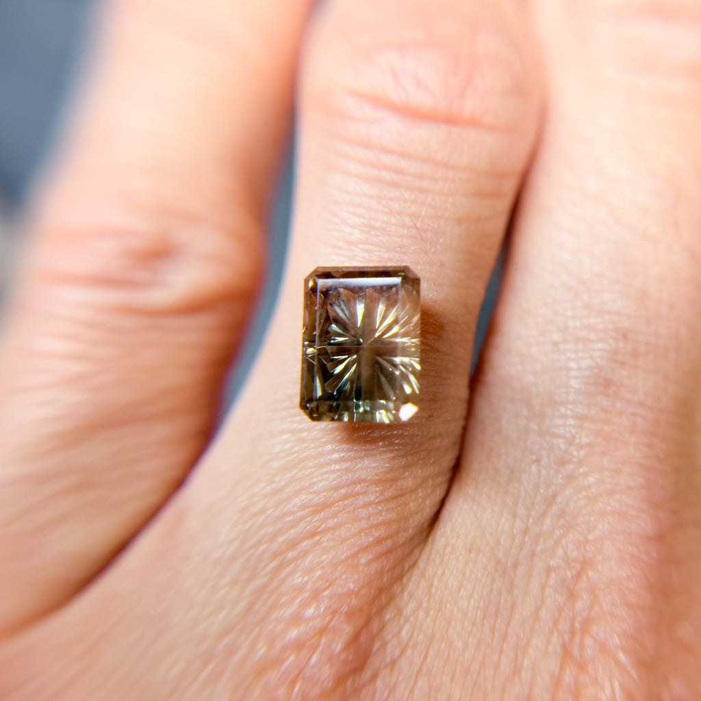 Vintage Orange Sunstone Starbrite™ Cut by John Dyer