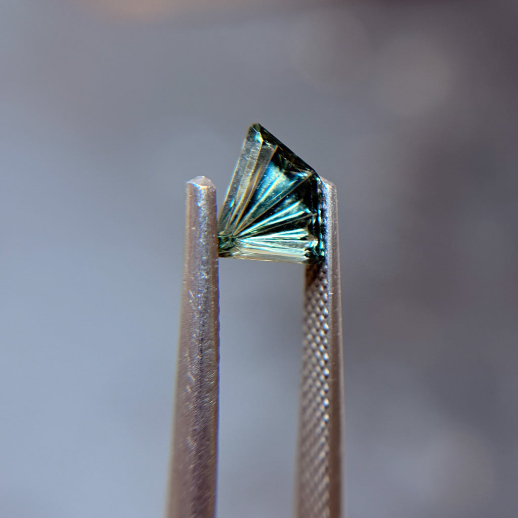 Coastal Teal Sapphire Dreamscape™ Cut by John Dyer