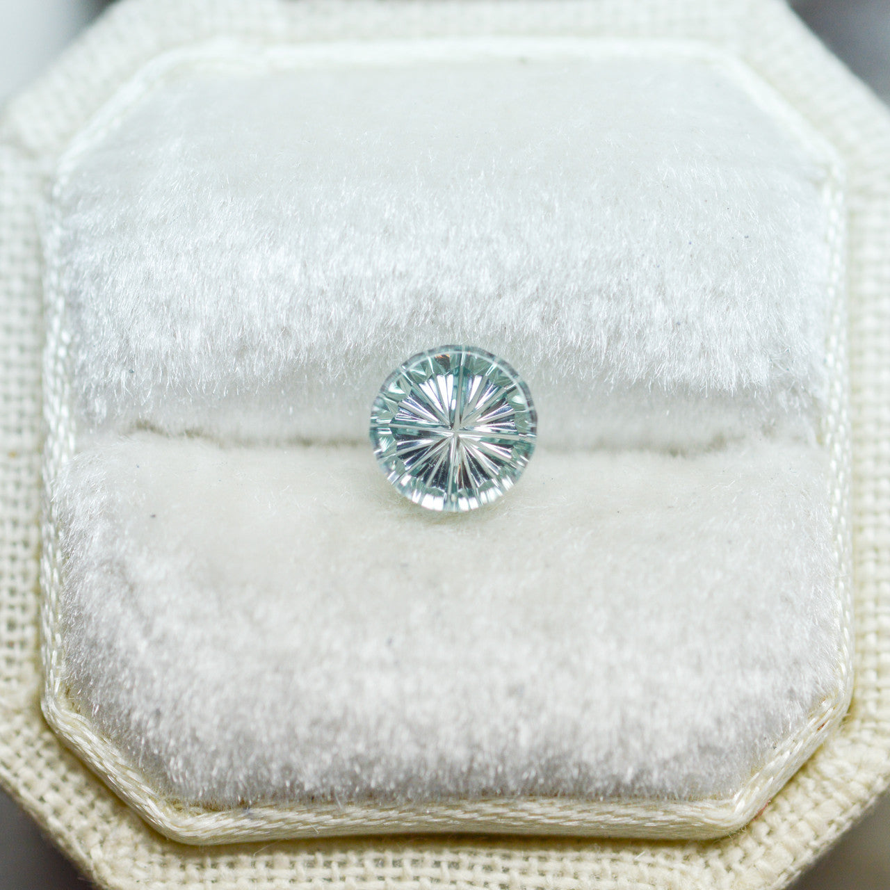 Pale Green Montana Sapphire StarBrite™ Cut by John Dyer