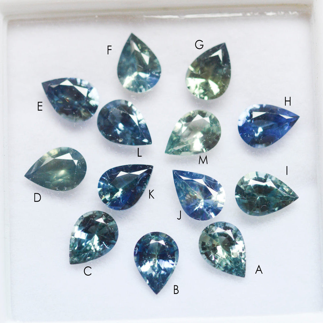 Limited Edition Juniper Teal Sapphire Cluster Ring