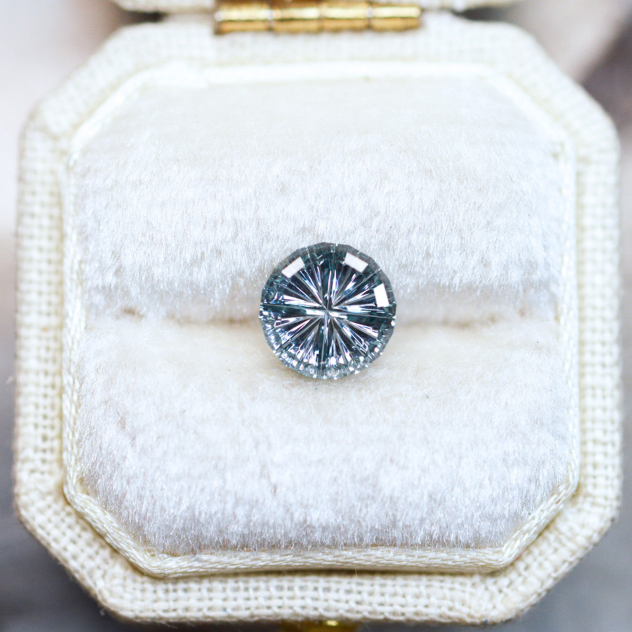 Ocean Blue Round Montana Sapphire Starbrite™ Cut by John Dyer